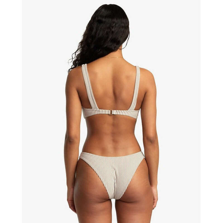 Rvca Bikini Bottom mit mittlerer Bedeckung Linear - Workwear Brown