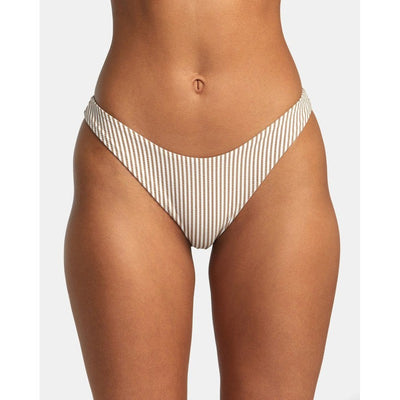 Rvca Bikini Bottom mit mittlerer Bedeckung Linear - Workwear Brown