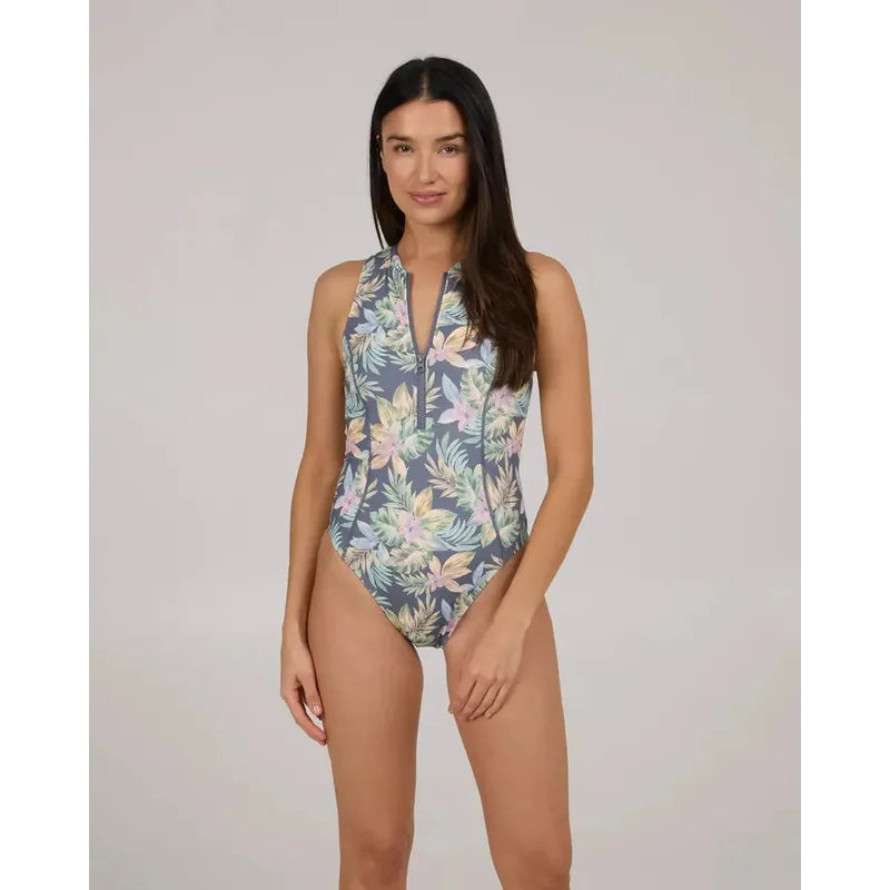 Salty Crew Damen Badeanzug North Shore Surf Suit - Bluestone