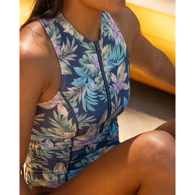Salty Crew Damen Badeanzug North Shore Surf Suit - Bluestone