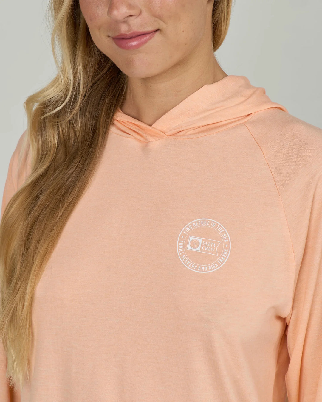 Salty Crew Damen Lycra Circled Tech Hoody Langarm - Apricot