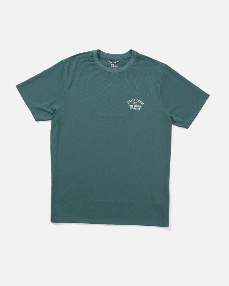 Salty Crew Herren Lycra Even Keel Tech Tee kurzarm - hydro