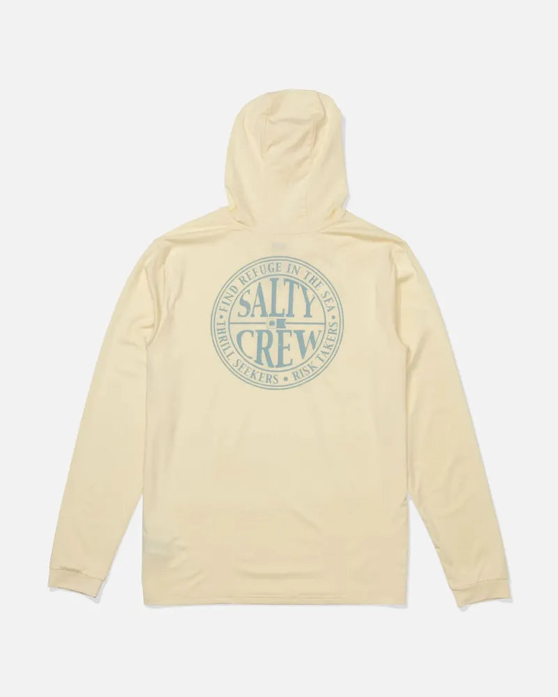 Salty Crew Herren Lycra Global Hood Langarm - Chartreuse