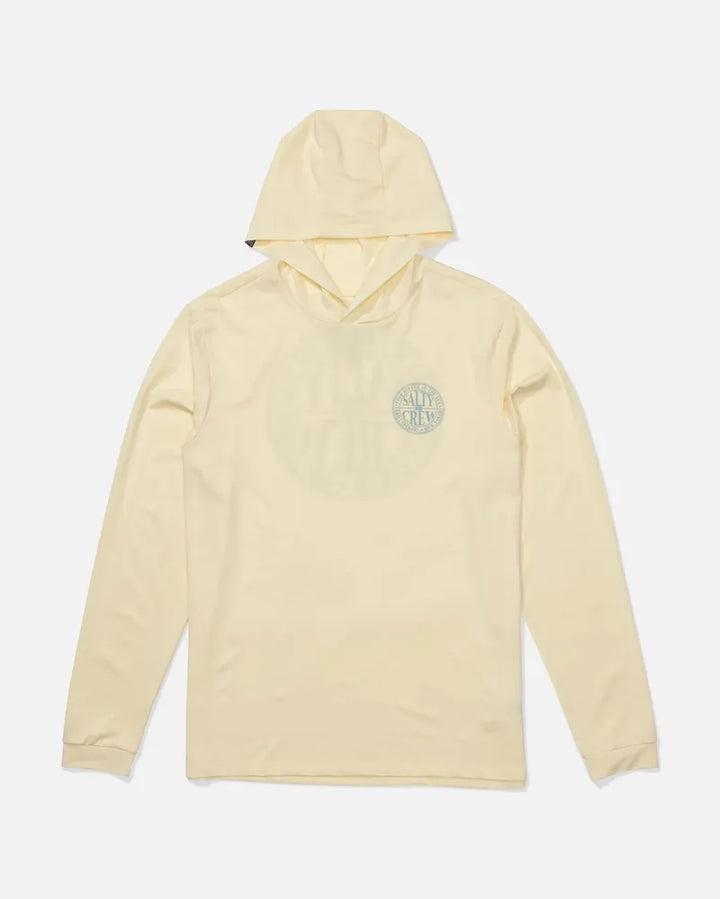 Salty Crew Herren Lycra Global Hood Langarm - Chartreuse