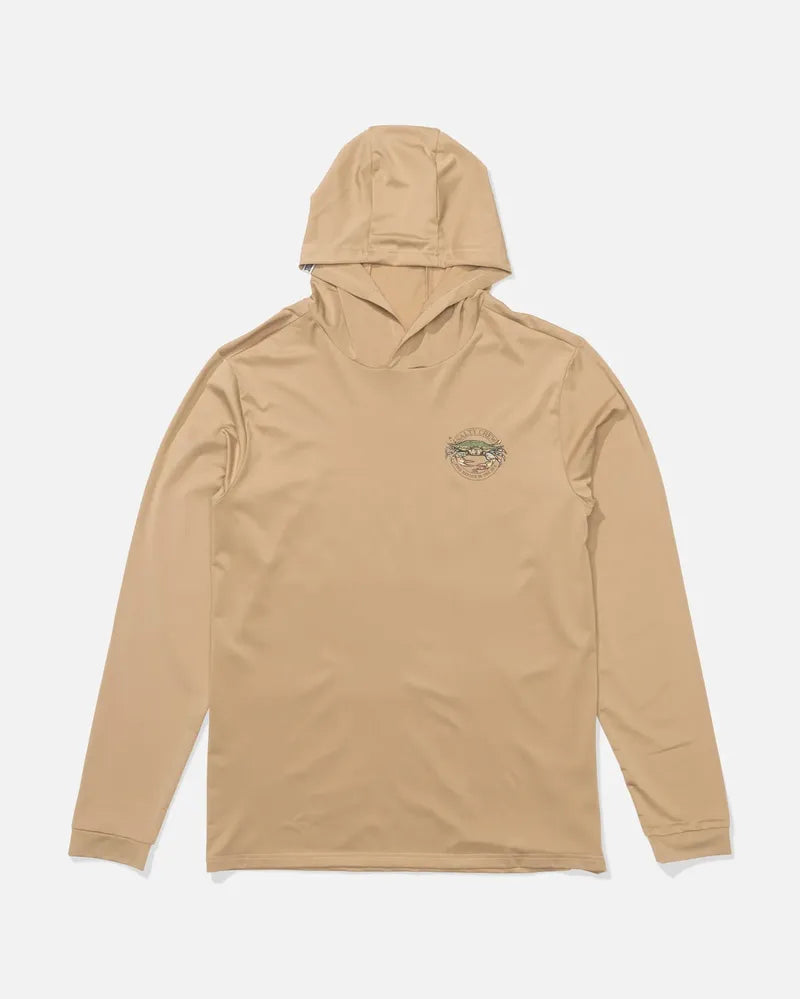 Salty Crew Herren Lycra Jimmy Hooded Langarm - khaki