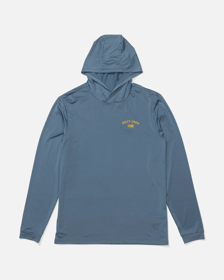 Salty Crew Herren Lycra Overnight Hood Langarm - pilot