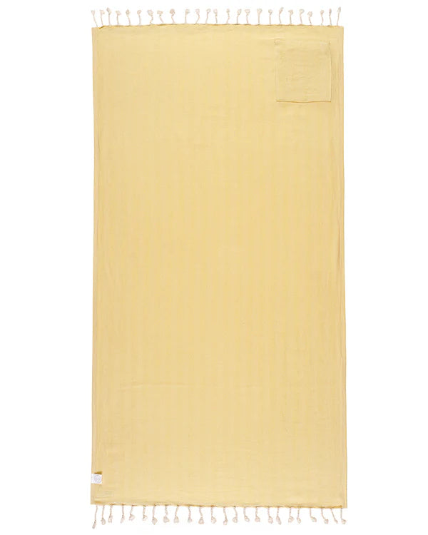 Sand Cloud Badetuch Herring with Zip Pocket - snapdragon