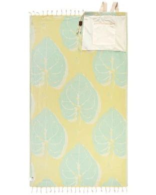Sand Cloud Badetuch Monstera Towel Bag - snapdragon