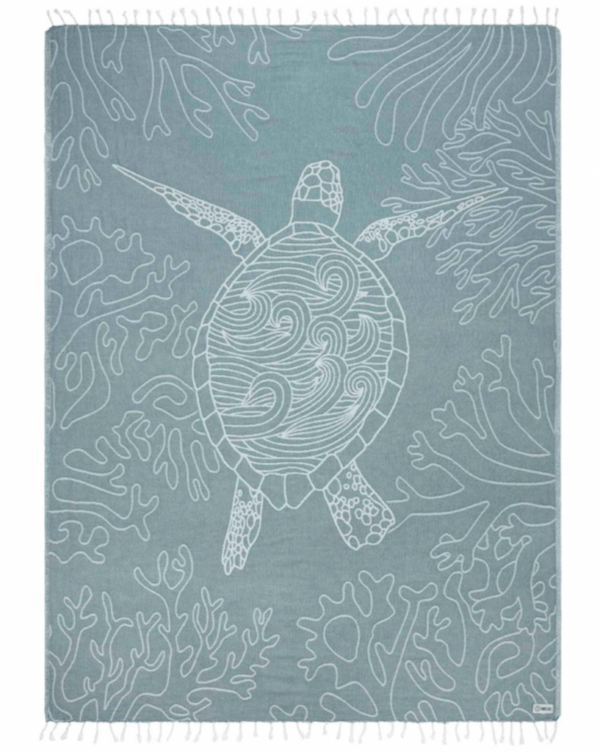 Sand Cloud Badetuch Sea Turtle Reef - deep ocean