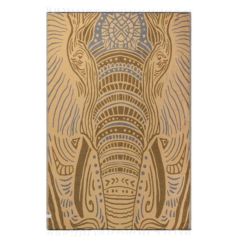 Sand Cloud Badetuch Thunder the Elephant Large - Brown