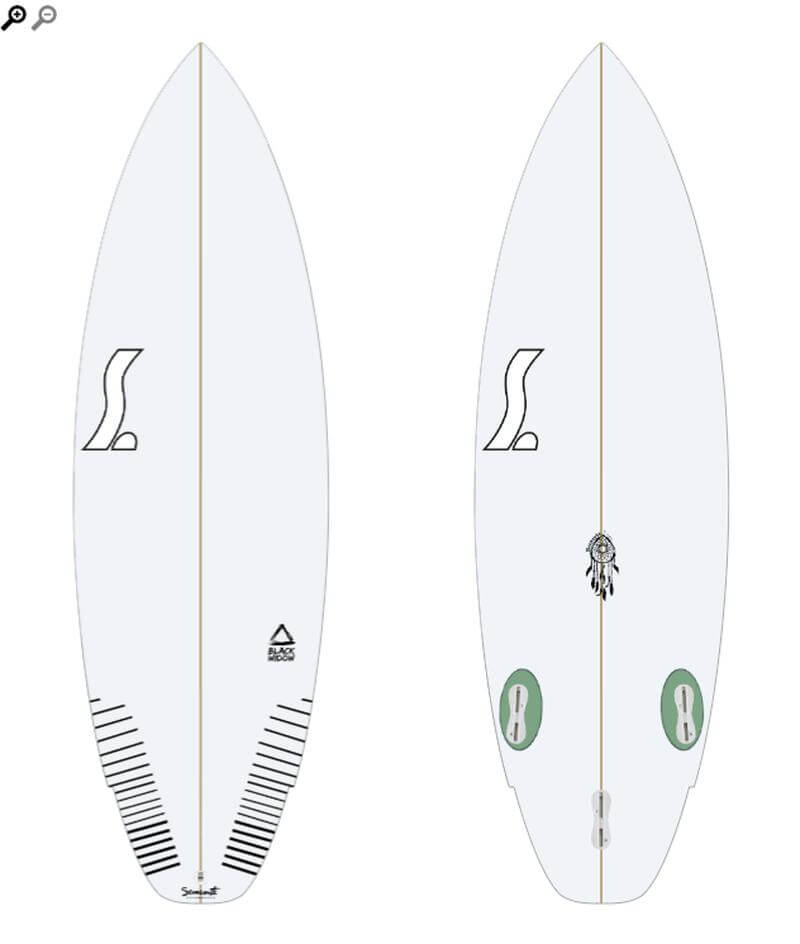 Semente Poolboard Black Widow 5'1" (HD Plugs, TRG)
