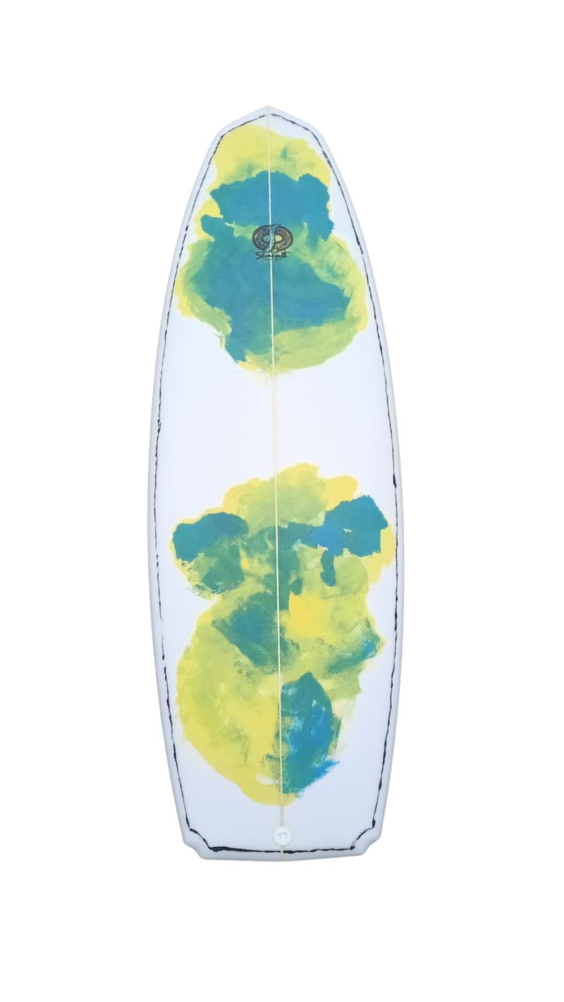 Semente Riverboard 5'2" Ugly Duckling - green/yellow