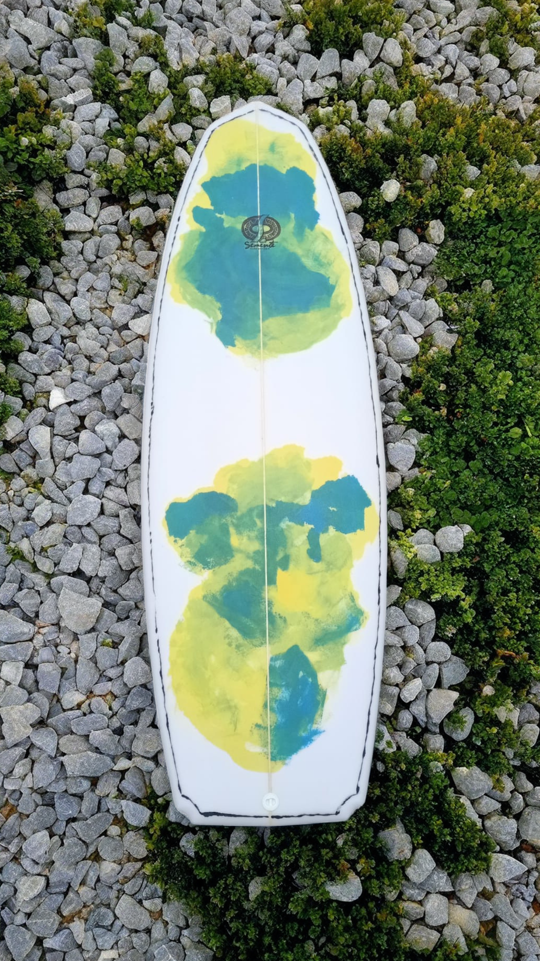Semente Riverboard 5'2" Ugly Duckling - green/yellow