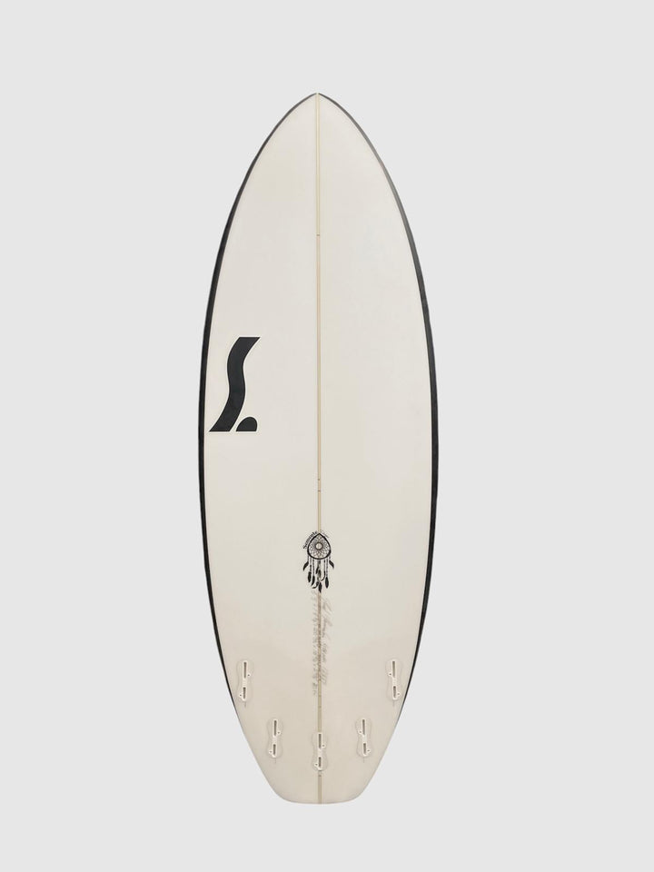 Semente Shortboard Puddle 5'5" (Tri/Quad) 30.4L -black rails