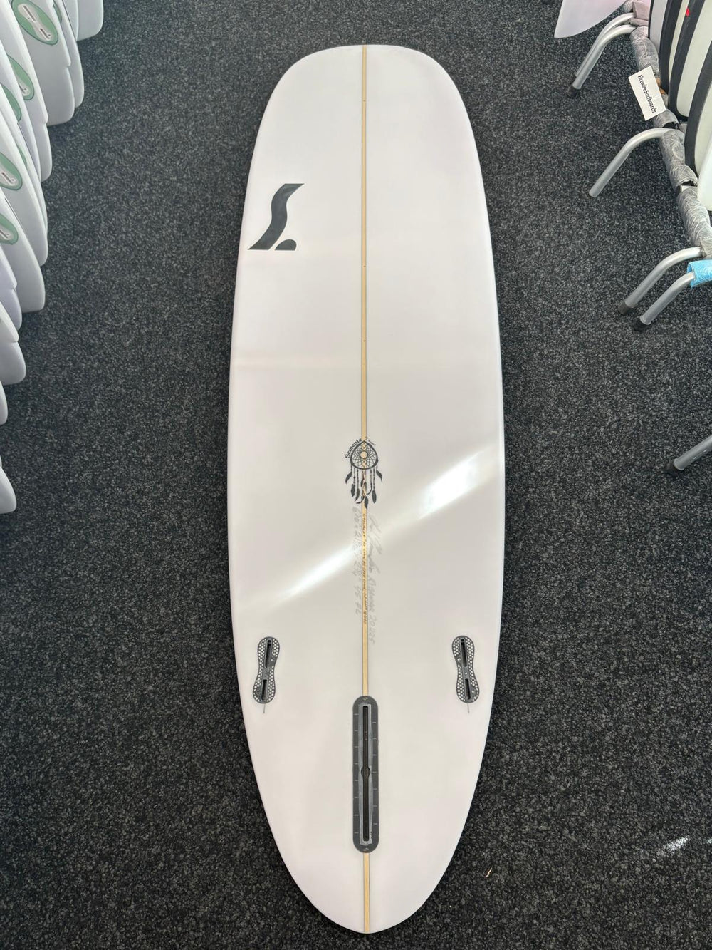 Semente Surfboards Midlength Shovel 6'10" - clear