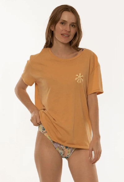 Sisstr Damen Shirt Sun Soaked SS Knit- Sunkissed Sands