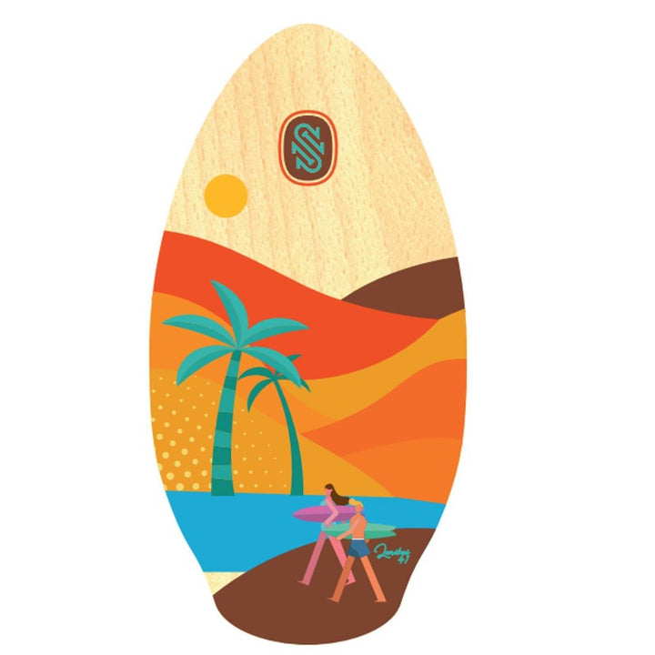 Skim One Skimboard Lanikai 41'/105cm - rot/orange