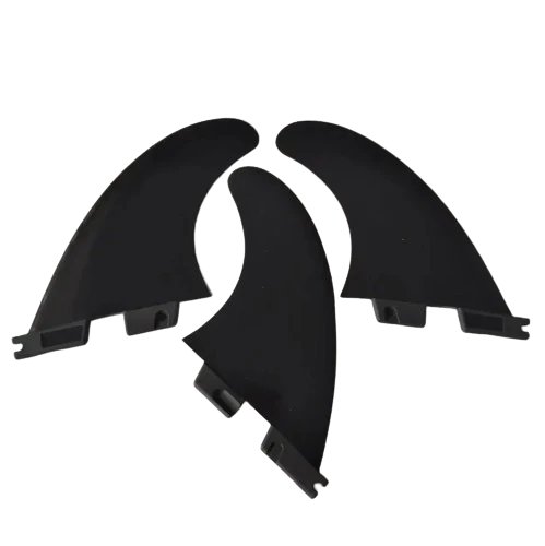 Softflex Finnen FCS II kompatibel 3er Set - schwarz
