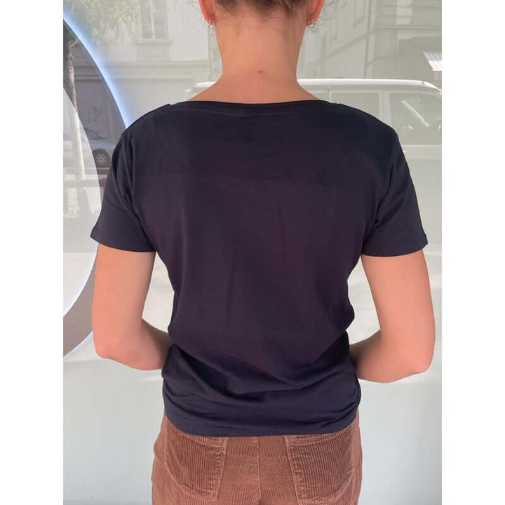Surfari Damen T-Shirt Palm - navy
