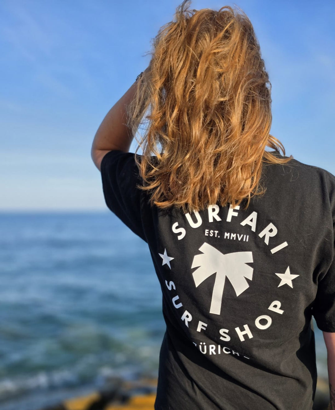Surfari Damen T-Shirt Zürich - schwarz