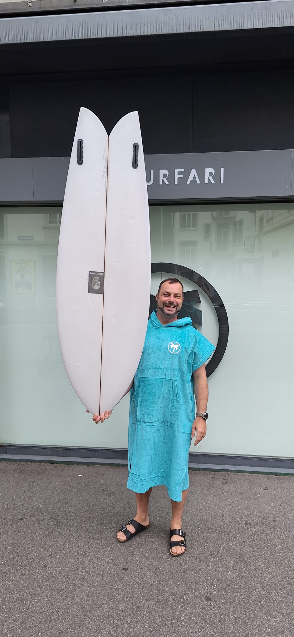 Surfari Survivor Poncho - blue lagoon
