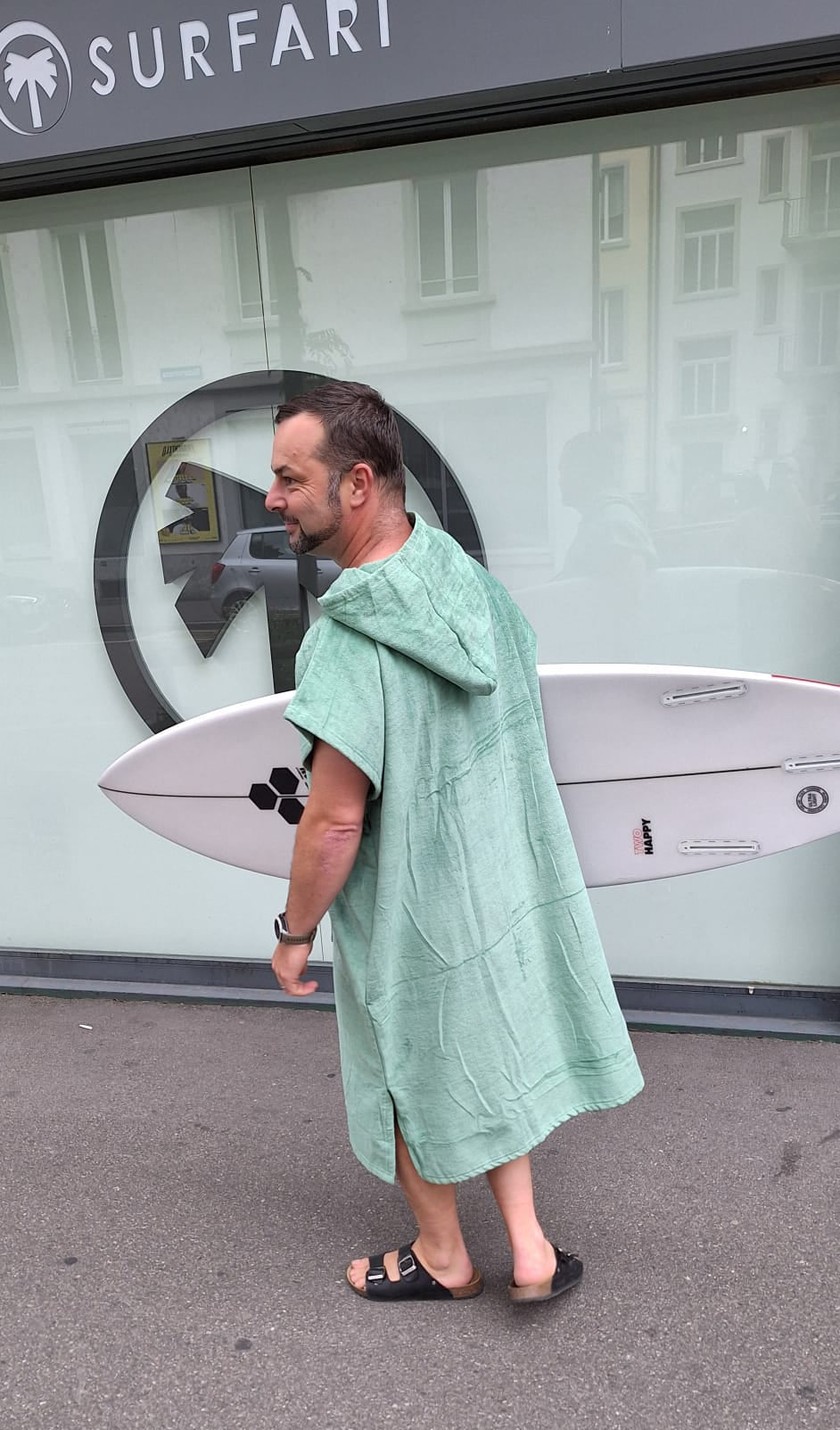 Surfari Survivor Poncho - emerald green