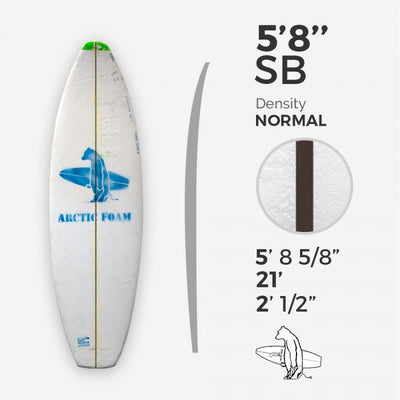 Surfboard Blank 5'8" Shortboard