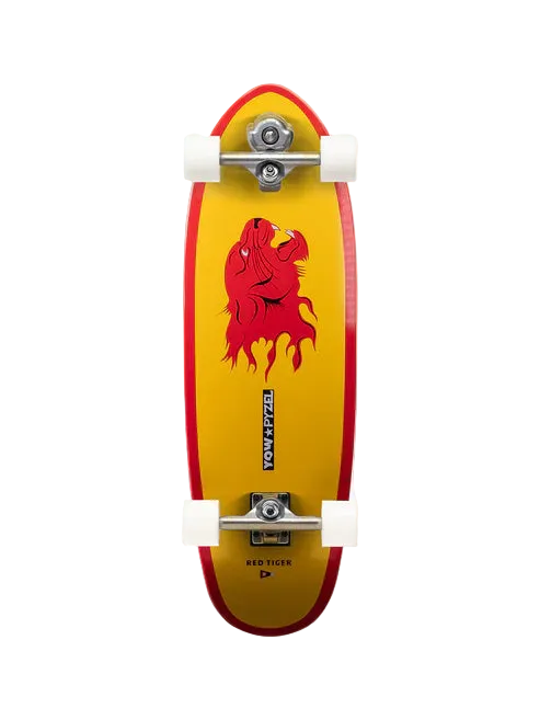 YOW Surfskate 32.6" Pyzel Red Tiger Complete