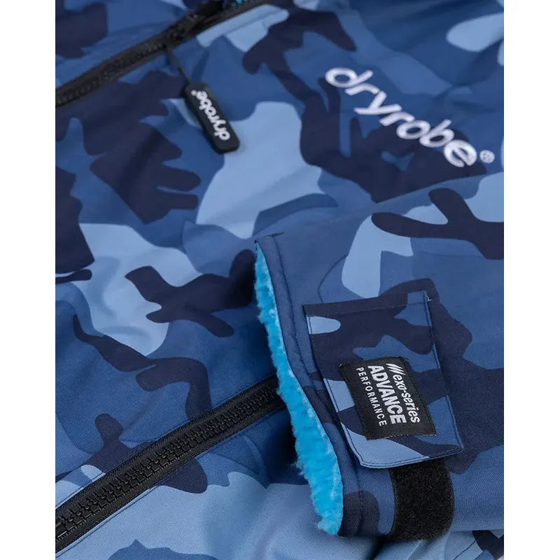 dryrobe Poncho Advance Langarm - blue camo