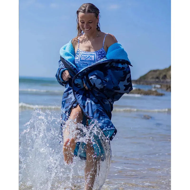 dryrobe Poncho Advance Langarm - blue camo