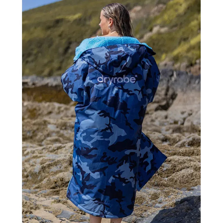 dryrobe Poncho Advance Langarm - blue camo