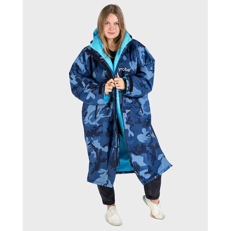 dryrobe Poncho Advance Langarm - blue camo