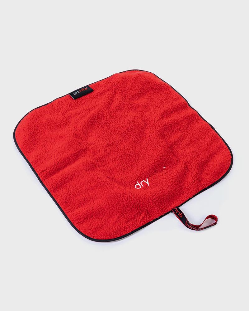 dryrobe Umziehmatte - rot/schwarz