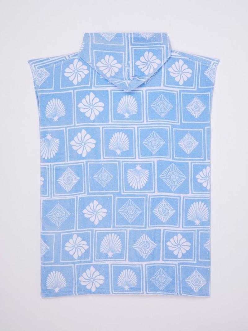 Roxy Damen Poncho Stay Magical - Cerulean Shell Yeah