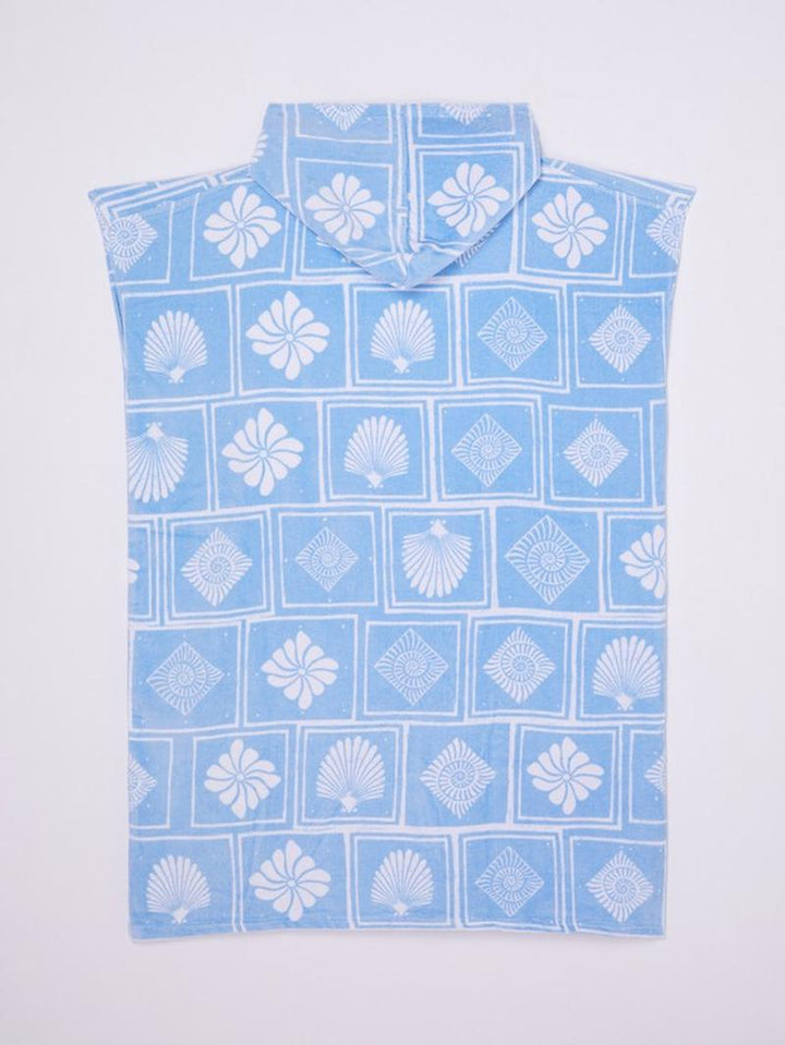 Roxy Damen Poncho Stay Magical - Cerulean Shell Yeah