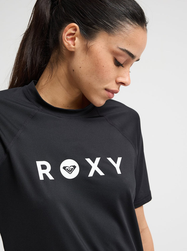 Roxy Damen Essential Lycra Kurzarm - Anthracite