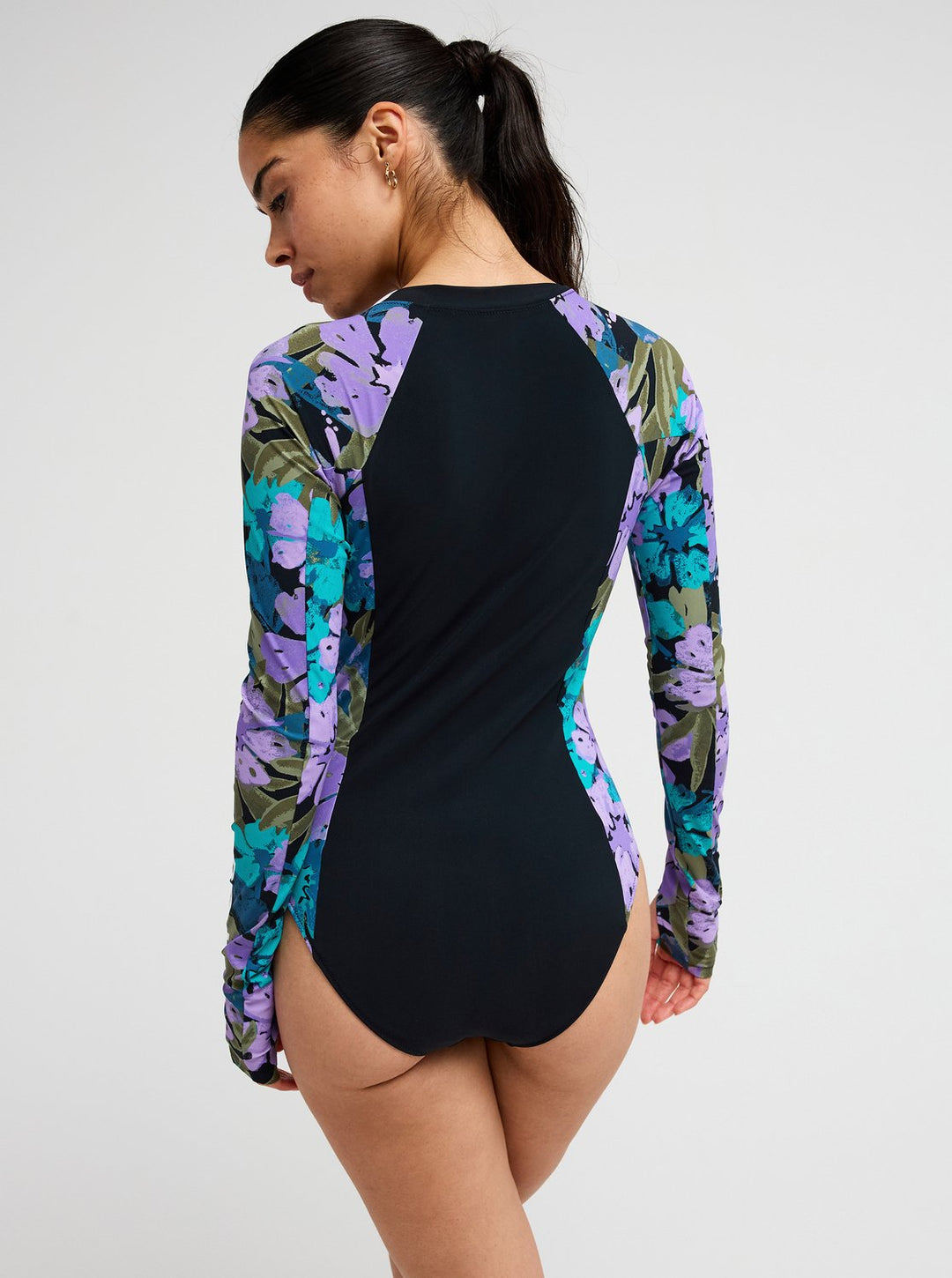 Roxy Damen Bodysuit Active Langarm FZ - Viola Golden Gal S