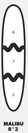 Newave Surfboards Malibu 8'2" 60L (preorder)