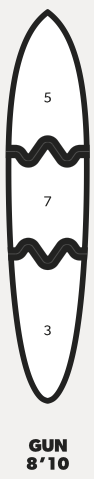 Newave Surfboards Gun 8'10" 63L (preorder)