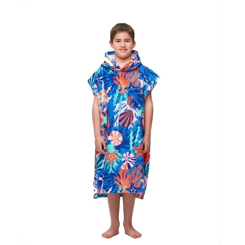 After Essentials Kids Poncho Coral - reef