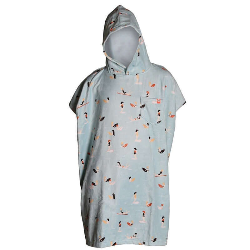 After Essentials Surf Poncho Madrague - light blue