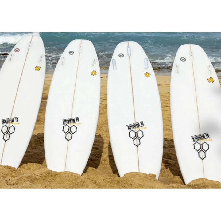 Al Merrick Surfboard Happy Every Day 6'0'' 34.2L FCSII - white