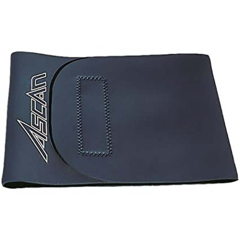 Ascan Neopren Nierengurt mit Klett - black