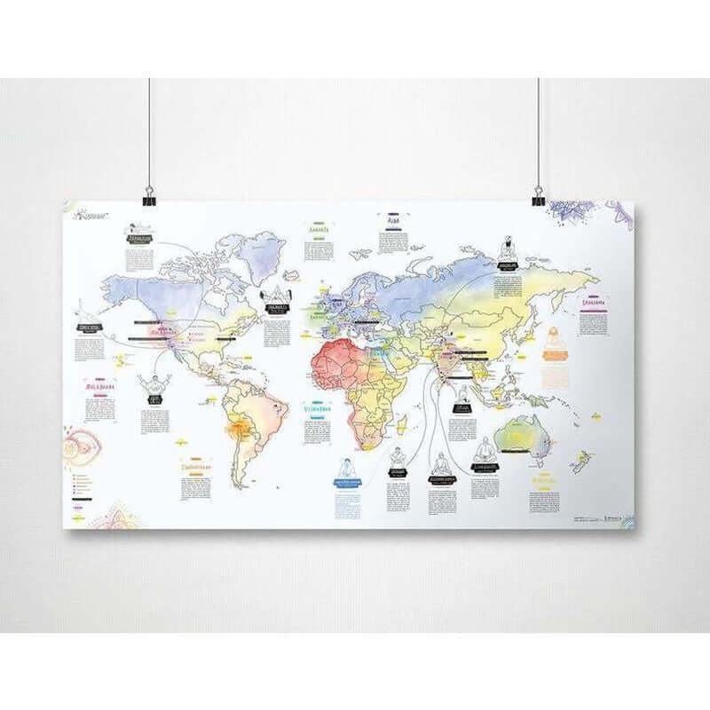 Awesome Maps Poster Yoga Map