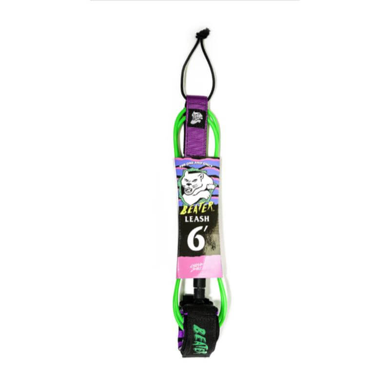 Catch Surf Beater 6'0" Regular Leash - green/purple