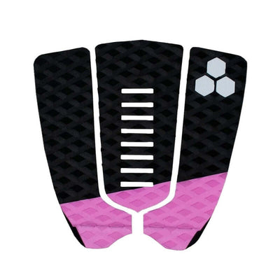 Channel Island Traction Mixed Groove Tail Pad - black/pink