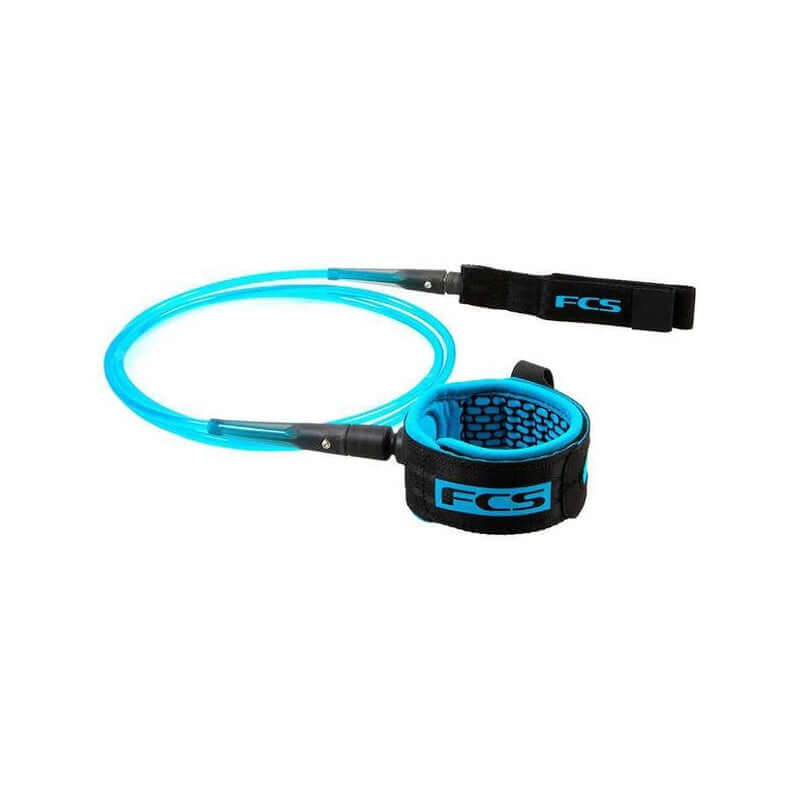 FCS 6' Competition Essential Leash - blue / black