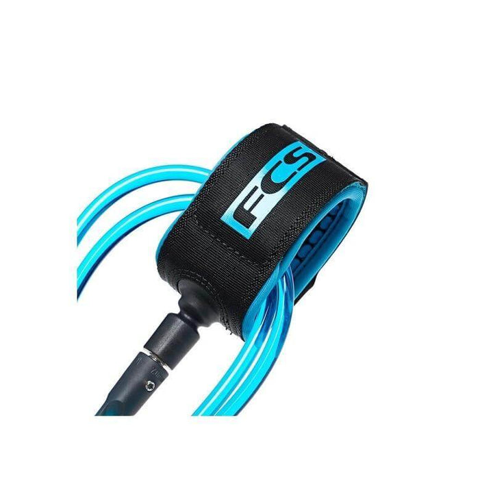 FCS 6' Competition Essential Leash - blue / black