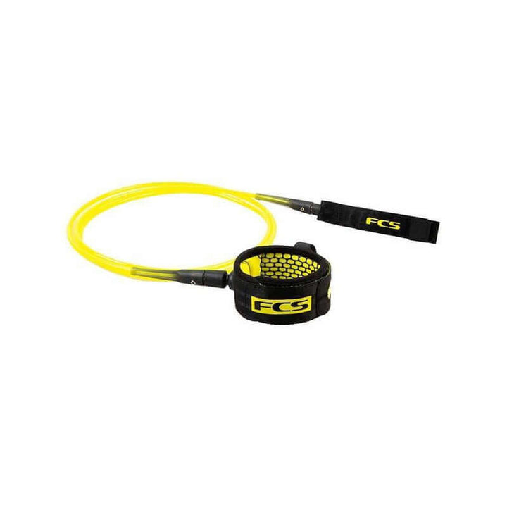 FCS 6'0 All Round Essential Leash - acid yellow