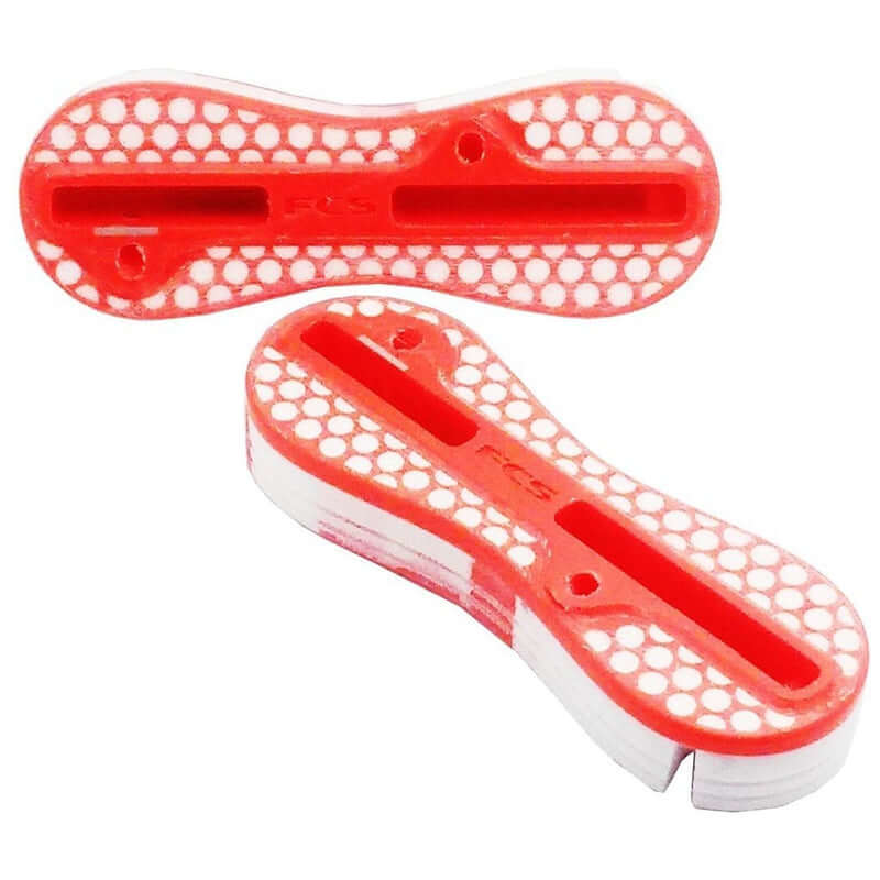 FCS II Fin Plug Pre Glass 9 Degree Rail Plugs - orange